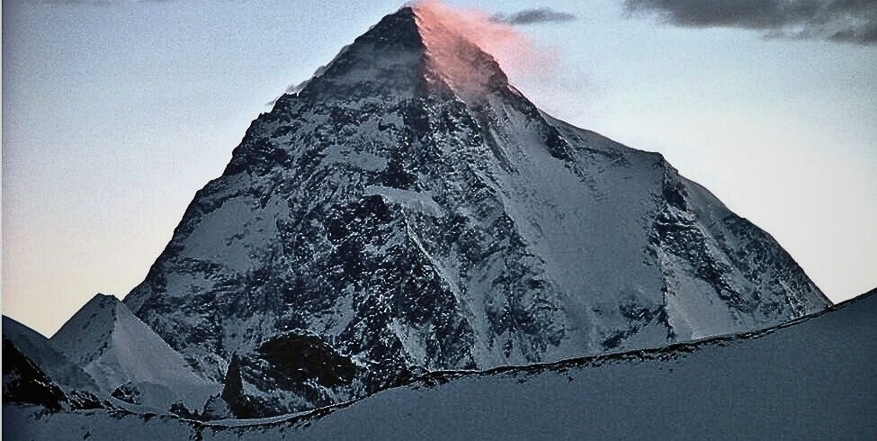 View of K 2, the 2nd highest peak in the world from Gondogoro Pass in Baltoro Karakroum