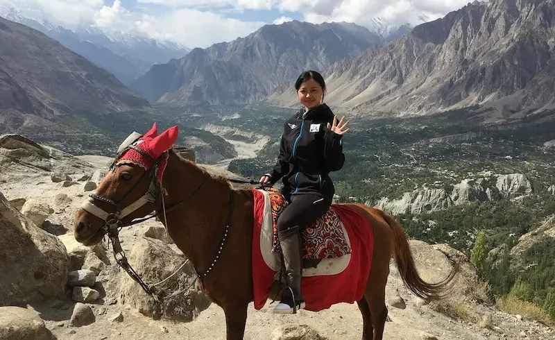 Horse riding tour in North Pakistan