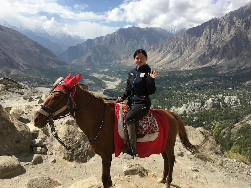 Horse riding tour in North Pakistan