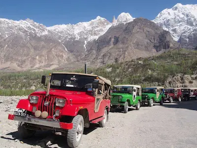 North Pakistan Adventure Transport Service jeep 4x4