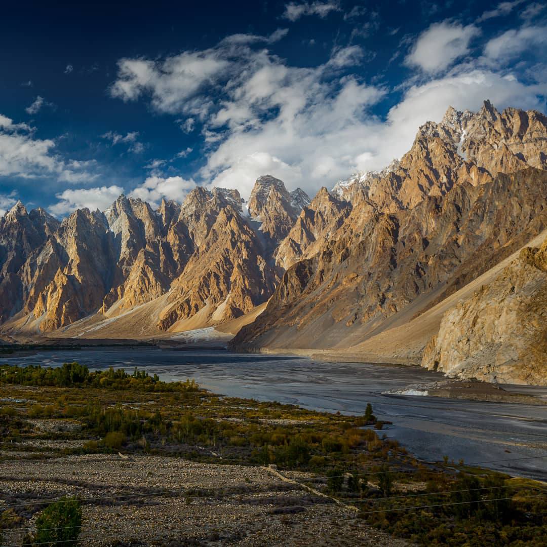 Suspension bridge in Passu Hunza adventure guiding tour