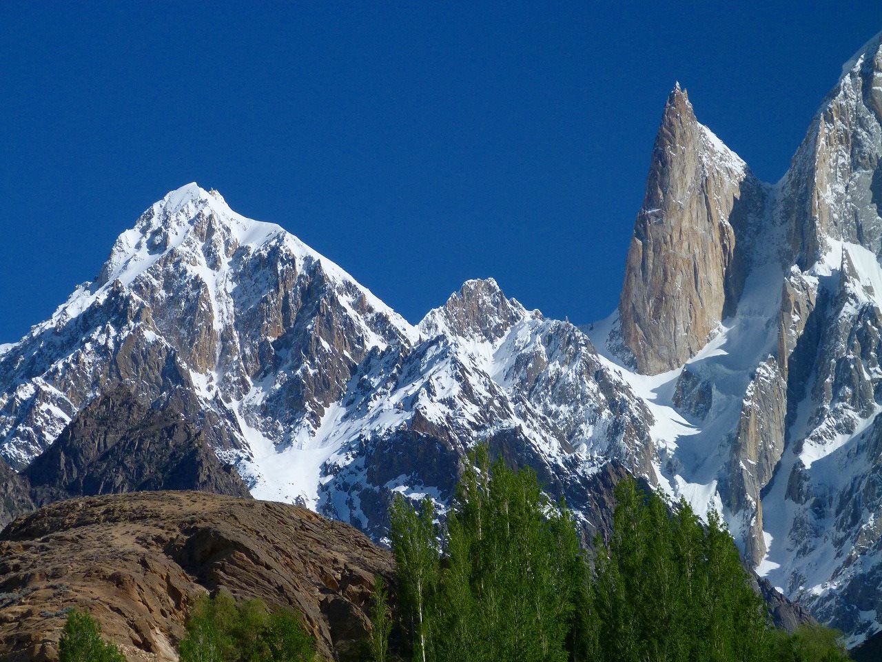 Baltit Fort Hunza under blue sky