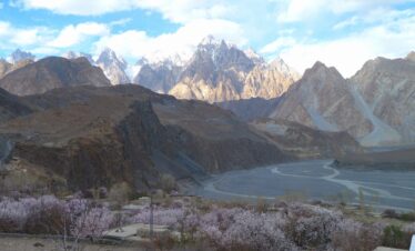 Apricot blossoms in Hunza Valley during Hunza Apricot Blossom Tour