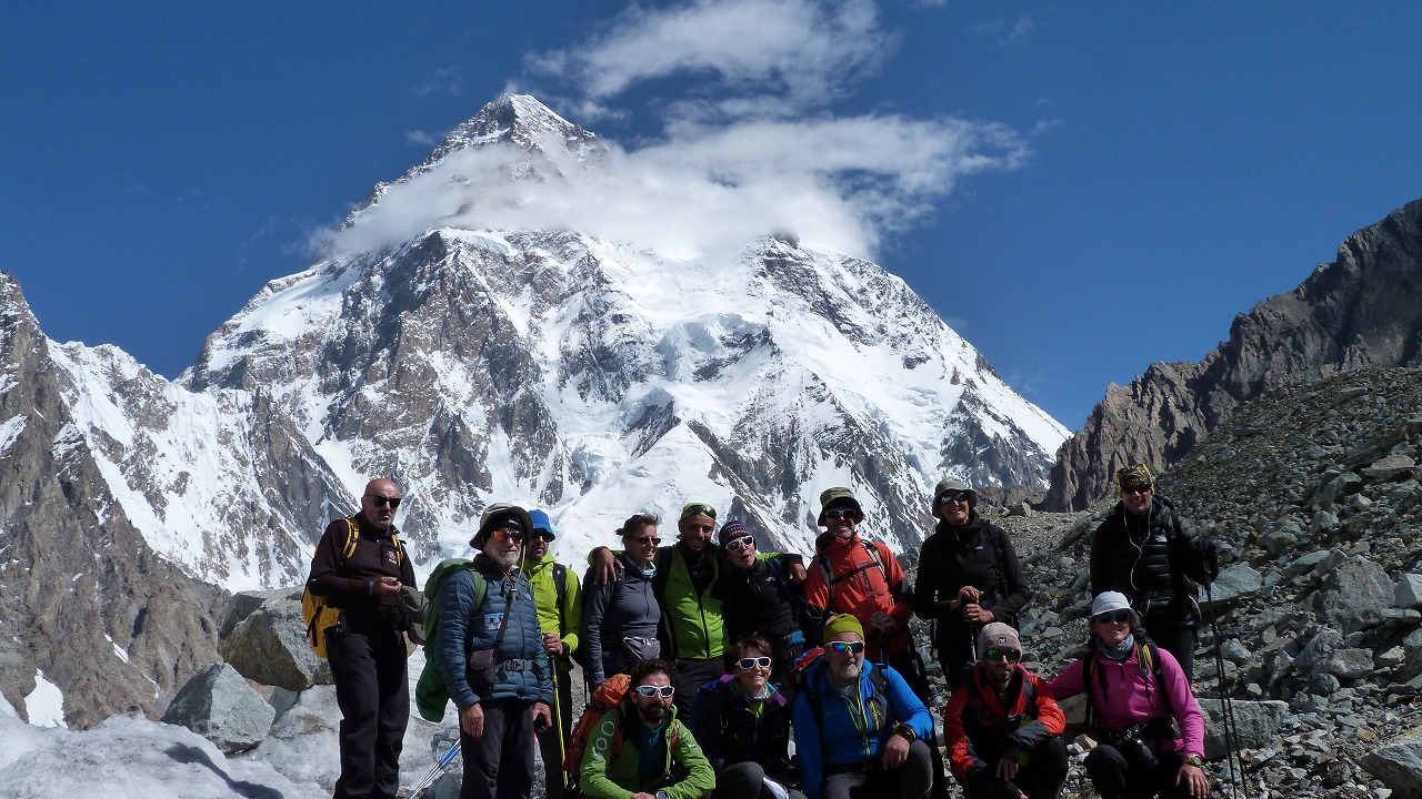 Concordia view of K2 and Karakoram peaks