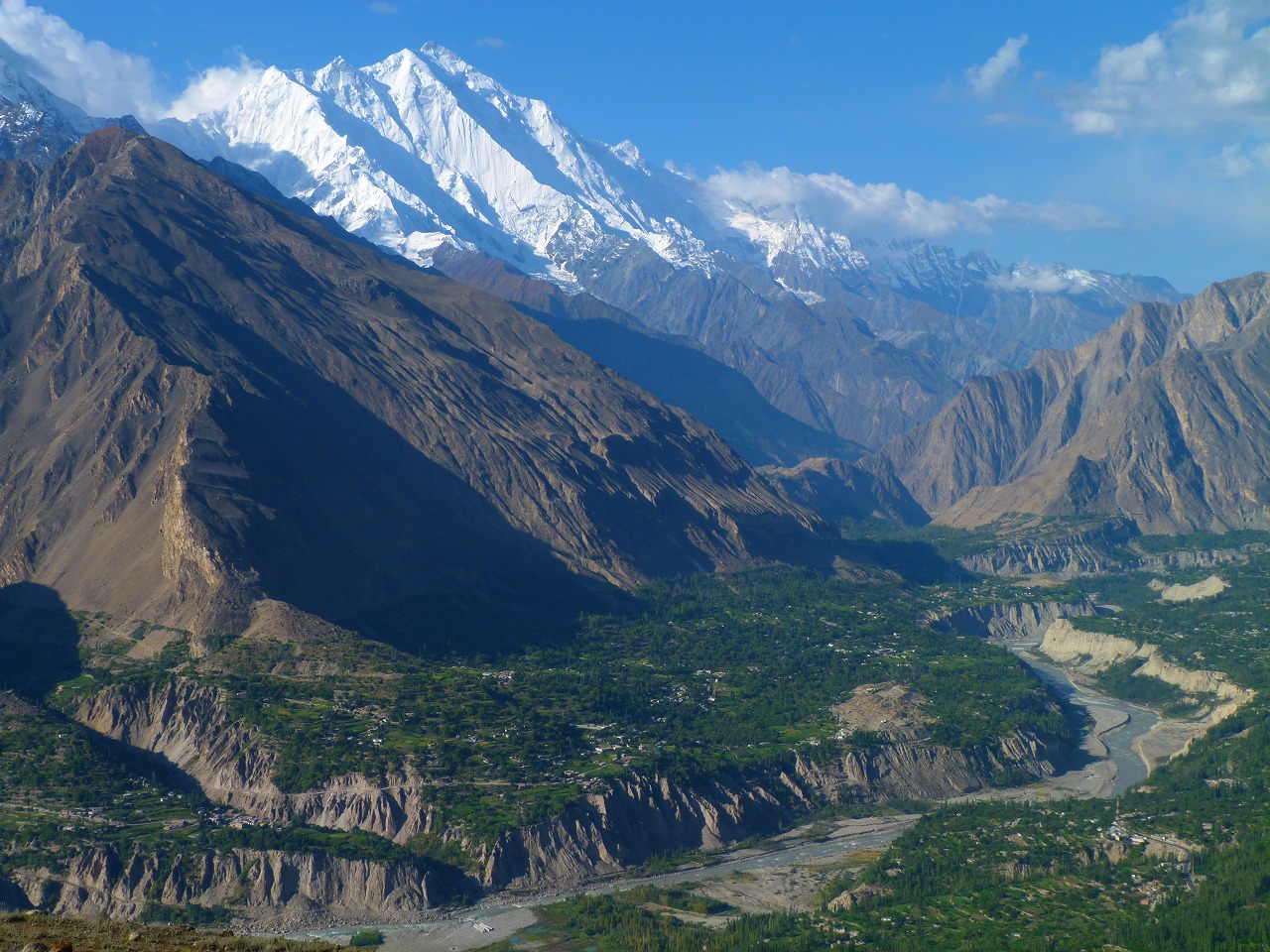 Passu Cones Hunza with blue sky
