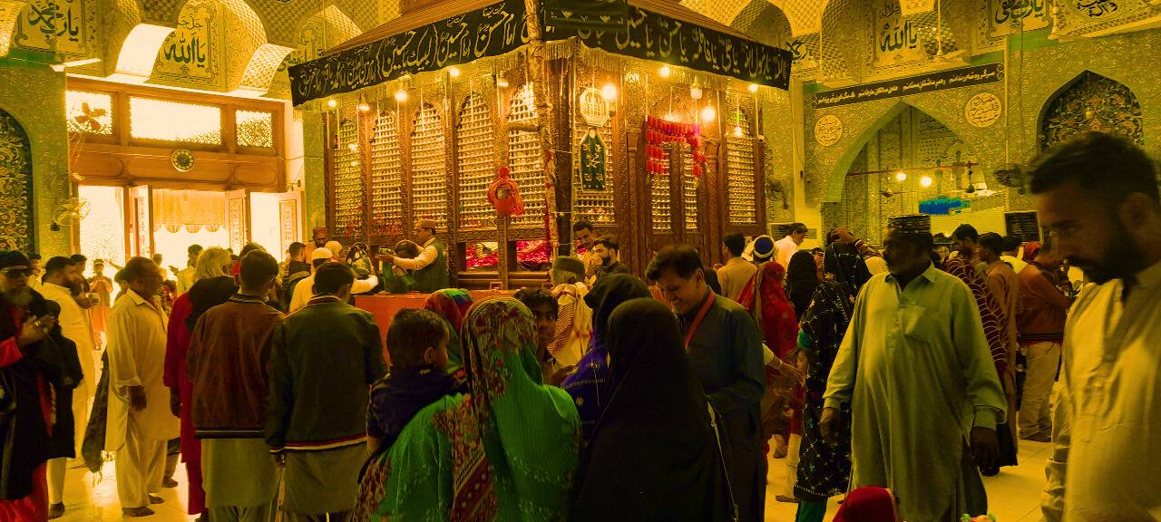 Shine of Lal Shahbaz Qalandar in Sehwan Shrif Sindh