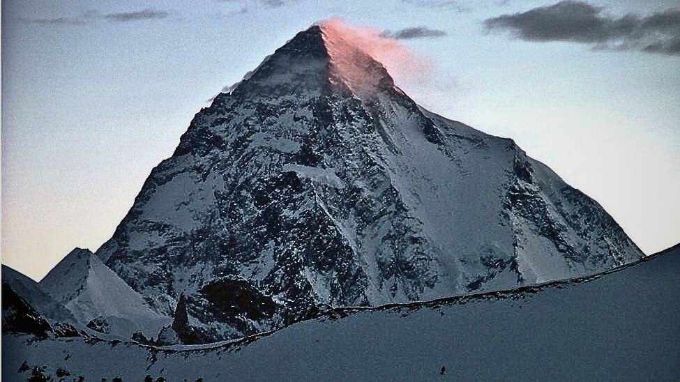 View of K 2, the 2nd highest peak in the world from Gondogoro Pass in Baltoro Karakroum
