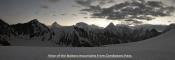 Gondogoro Pass View – Overlooking Baltoro Mountains Panoramic view of Baltoro mountains from Gondogoro Pass during North Pakistan Adventure tour