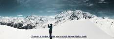 Trekkers hiking around Nanga Parbat 8126m during North Pakistan Adventure tour