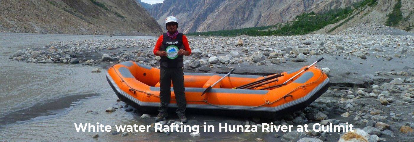White water rafting in Gilgit River during North Pakistan Adventure tour