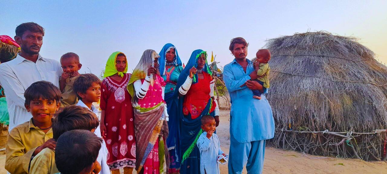 A Nomad family from Mithi in the Thar Desert of Sindh